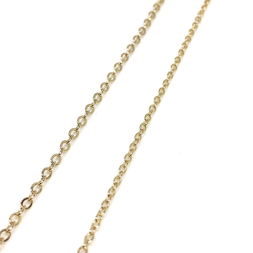 14k gold-filled color-preserving o-shaped chain flattened gold chain loose chain super flash diy chain necklace bracelet material earrings accessories