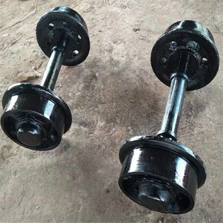 现货供应矿车轮对 实心矿车轮对 订做矿车轮对600轨距矿车轮对