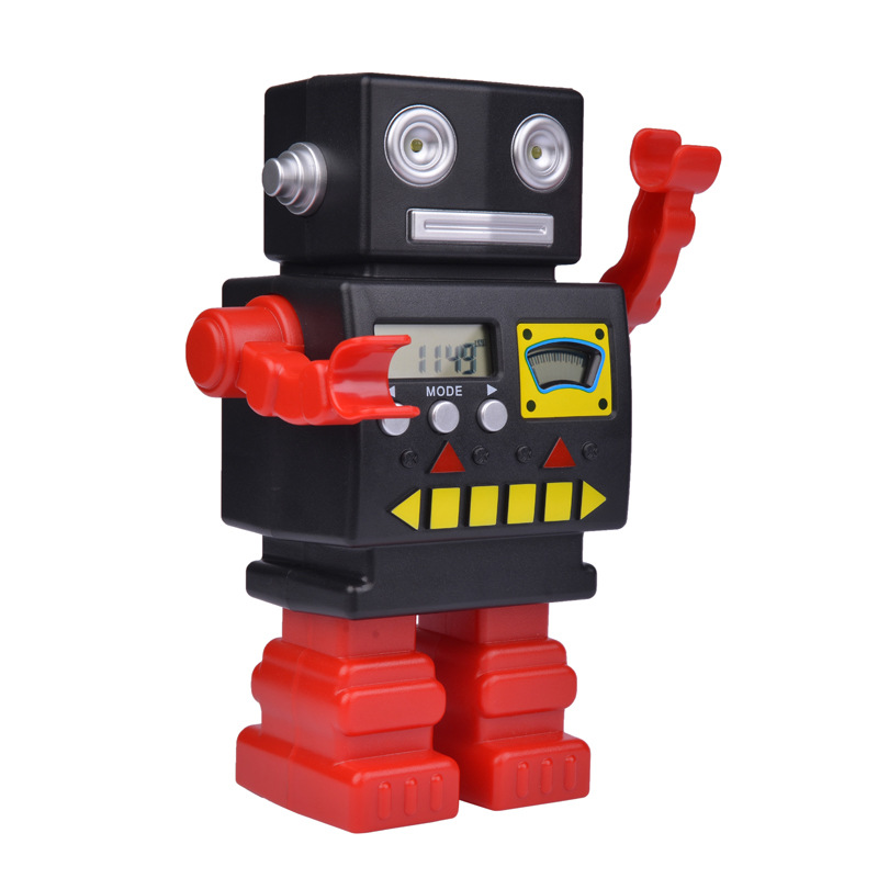 新款卡通自动计数存钱罐儿童创意卡通玩具机器人储蓄罐生日礼物