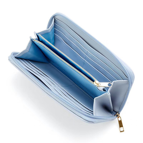 New Cute Cartoon Zipper Folding Long Wallet Meile Pudding Dog Jade Gui Dog Multi-Layered Card Holder Wallet