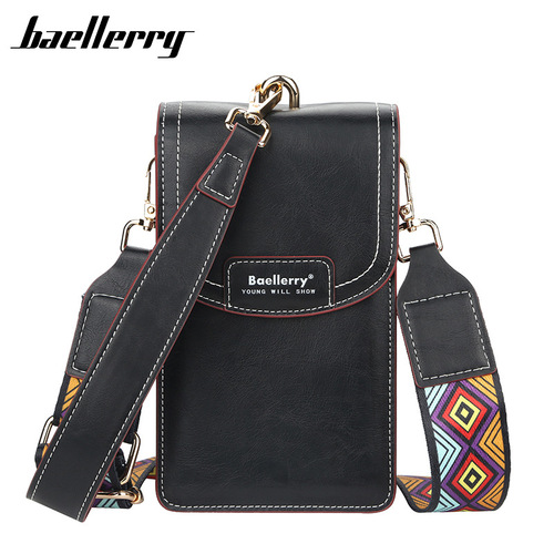 baellerry women's mobile phone bag large capacity Korean style women's bag fashionable zipper shoulder crossbody bag long wallet