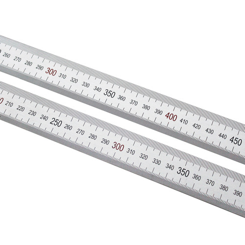 Thickened stainless steel straight ruler double-sided imperial/metric scale carpenter's square marking drawing scale 15cm-3m steel ruler