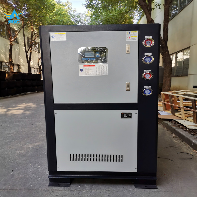 厂家供应20匹造粒机行业用风冷式工业冷水机冷冻水水循环系统