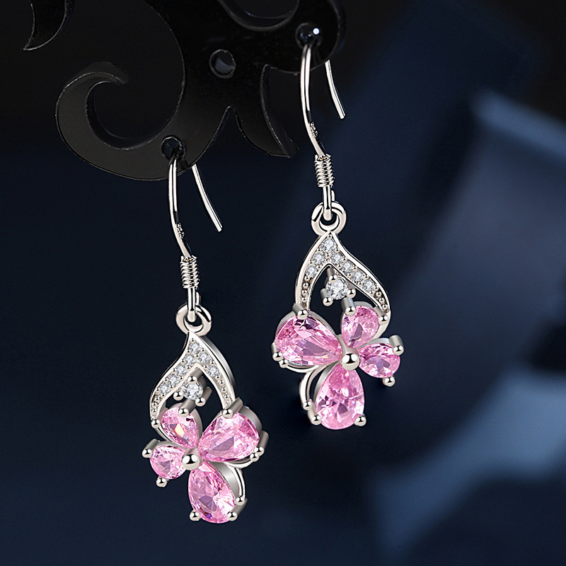 Earrings Korean Edition butterfly Ear Studs have more cash than can be accounted for Earrings Diamond Earrings