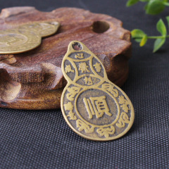 銅百福滿堂葫蘆八卦葫蘆銅錢八卦錢8順錢葫蘆錢