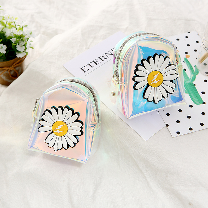 Korean Small Daisy Cute Ladies Color Cartoon Storage Coin Bag Wholesale display picture 2