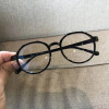 Retro round fashionable art decoration for elementary school students, glasses suitable for men and women, optics