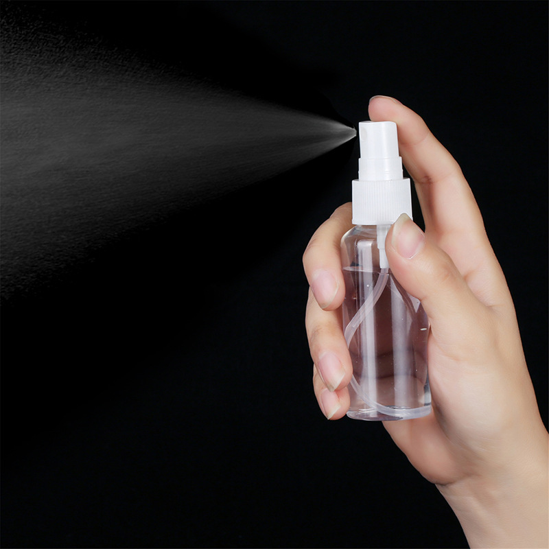 20g Weight Plastic Material Solid Color Pattern 30ml 50ml 100ml Spray Bottle Transparent Plastic Portable Disinfection Water Cosmetic Bottle 3