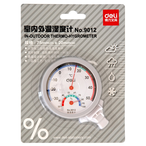 DeLixi 9012 Small Indoor Thermometer and Hygrometer