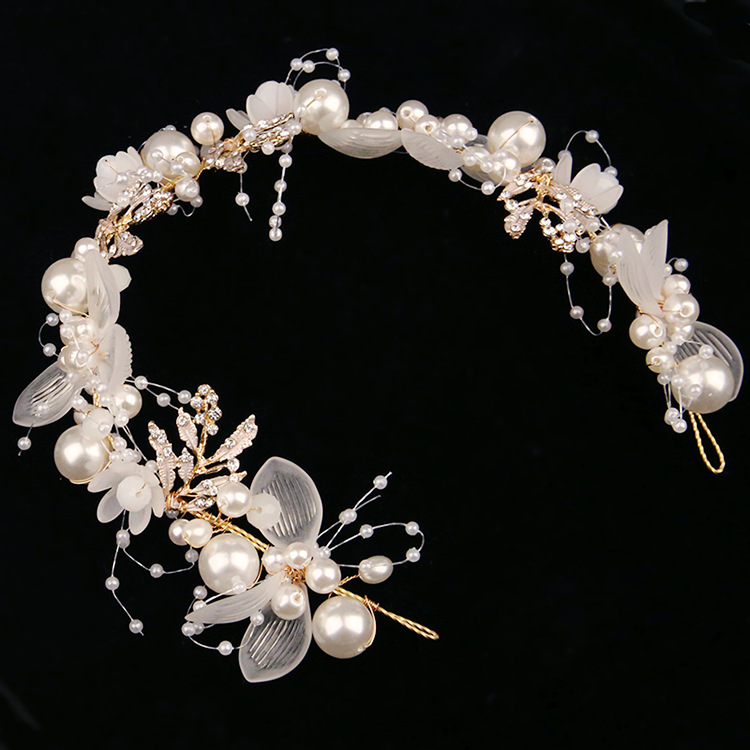 Fashion Flower Alloy Pearl Hair Band display picture 4