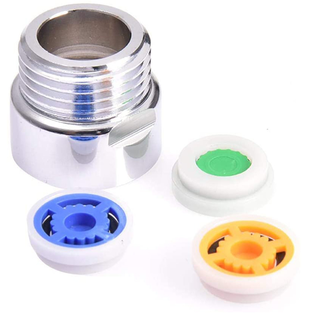 Conector de flujo de ducha transfronterizo PISTOLA DE PULVERIZACIÓN interna y externa dientes adaptador de Conector directo válvula ducha flujo ahorro de agua