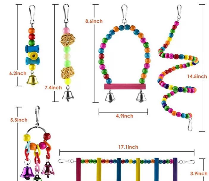 Set, toy with accessories, 6 pieces, Amazon, can bite
