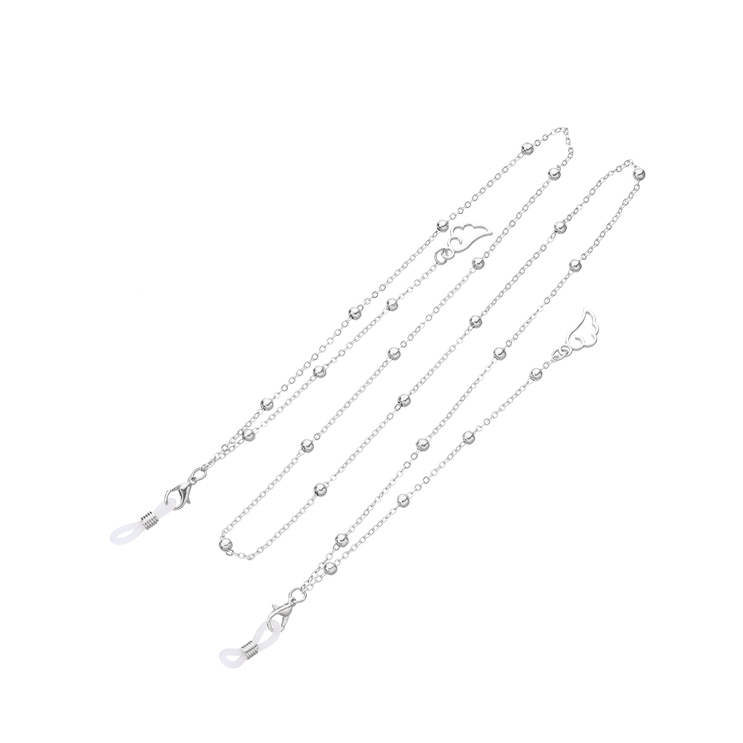 Brillenkette mit Flügeln für Damen, Brillenkordelketten, Perlen, Brillenband, Brillenhalter, Maskenhalter, Umhängeband_voghion.com