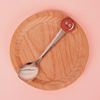 Cartoon cute children's spoon stainless steel, coffee mixing stick PVC from soft rubber, ice cream