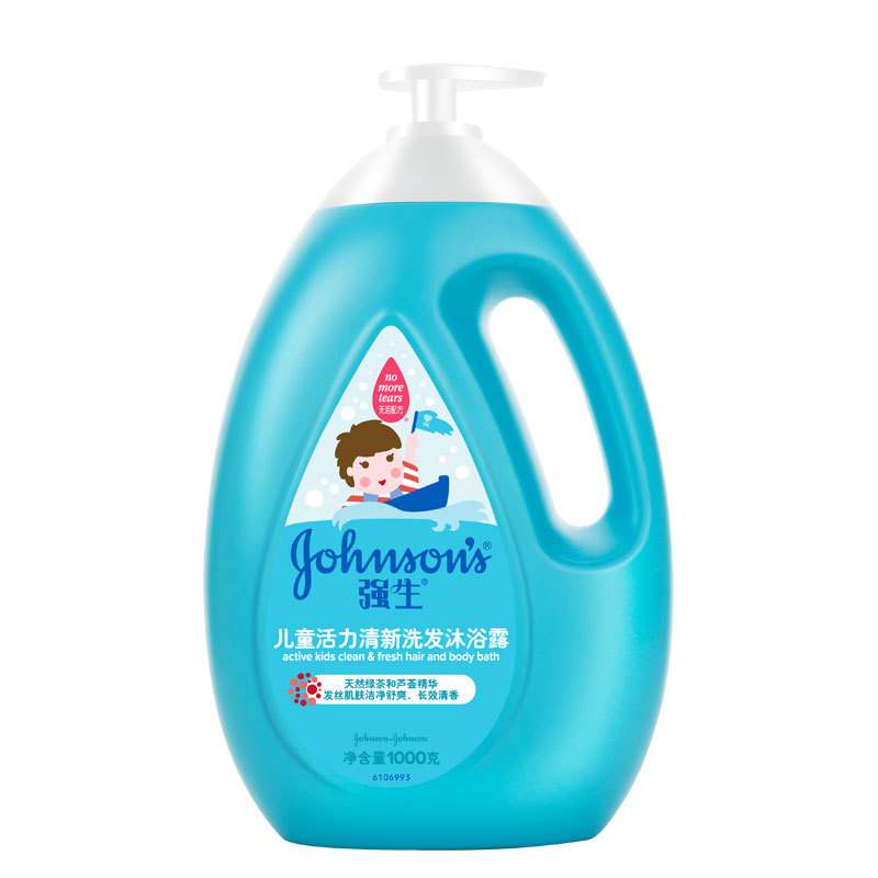 强生儿童活力清新洗发沐浴露1000克 BMR|ms