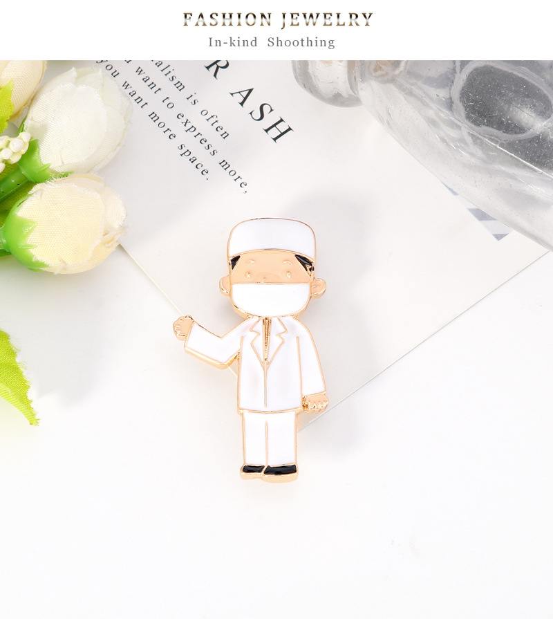 Fashion Doctors Brooch Alloy Drop Oil Brooch Hot Selling Accessories Wholesale Nihaojewelry display picture 9