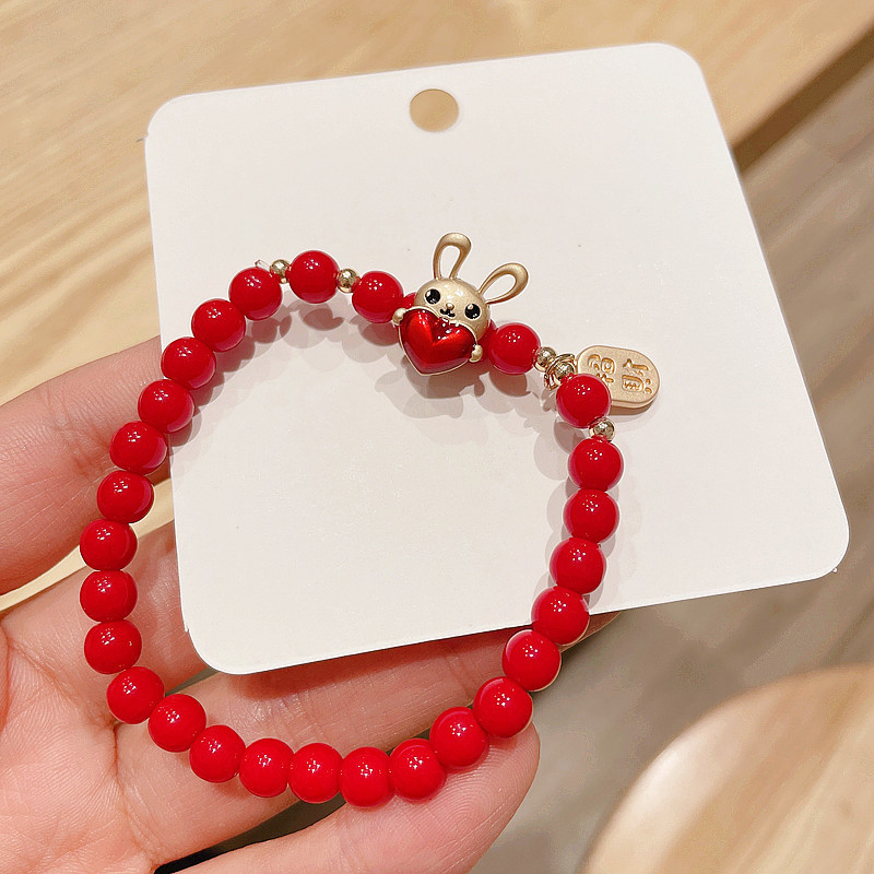 Cartoon Red Beads Bracelet display picture 7