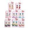 Children's marine ear clips, cartoon universal earrings for princess, gradient, no pierced ears