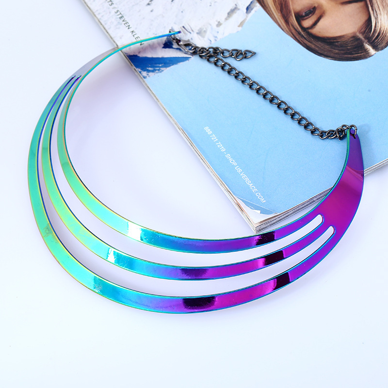 Women'S Gender Layered, Plating Design Wholesale Jewelry Casual Novelty Round Iron Layered Plating Necklace