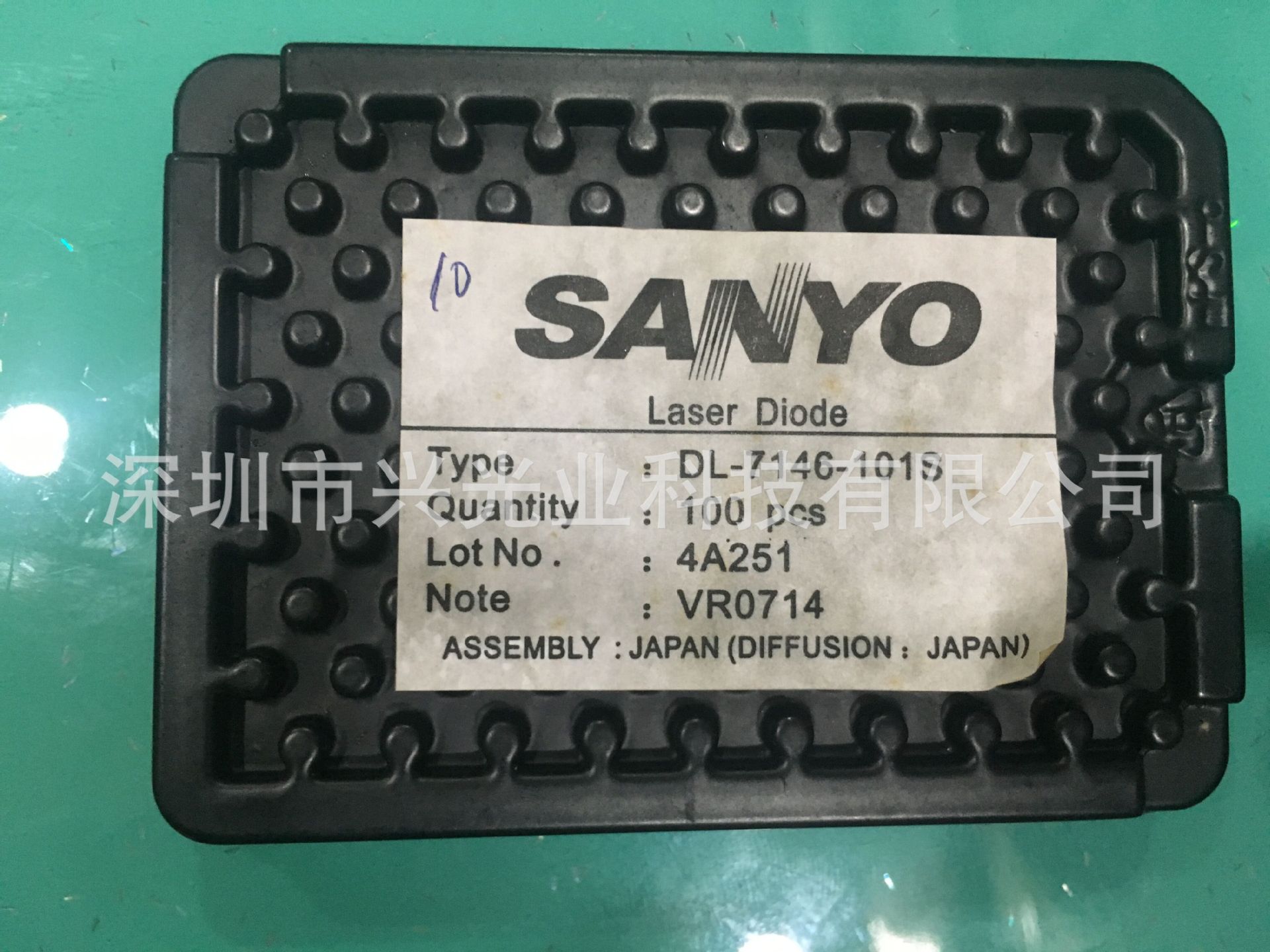 日本三洋原装激光管DL-7146-101S　405nm　80mW 　110mA　6V