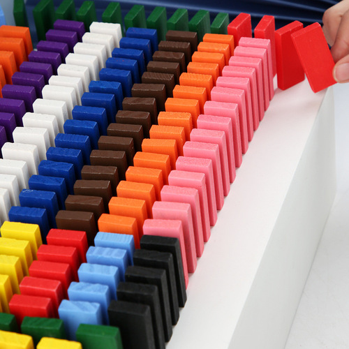 12 colors, 120 pieces, standard competition dominoes, adult large, children's early education wooden educational toys