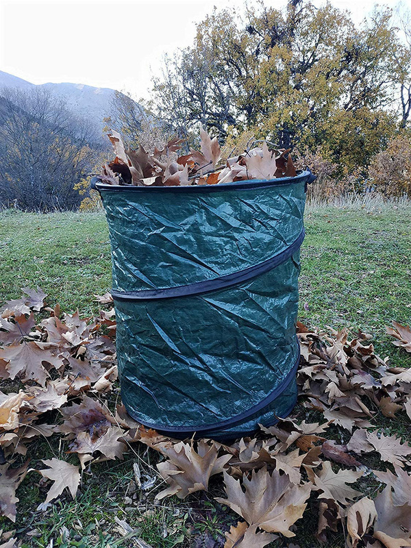Amazon Folding Garden Storage Bucket Leaves Storage Bag Dirty Clothes Bucket Folding Trash Bin Environmental Protection Bucket