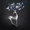 Metal brooch, hydrolate lapel pin, crystal, pin, 2023 collection, Korean style, wholesale