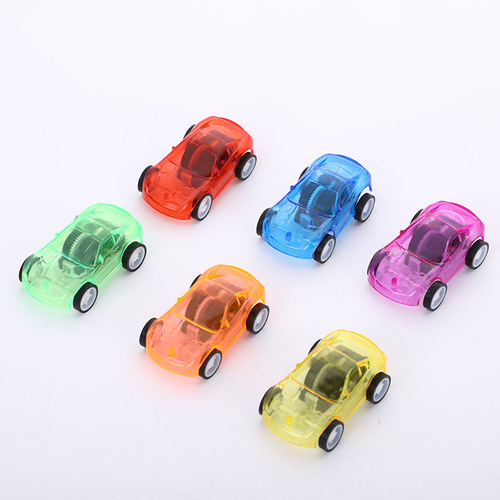 Clear transparent trampoline for kids, mini toy car for intelligence, hot-selling toy, wholesale children's small toys