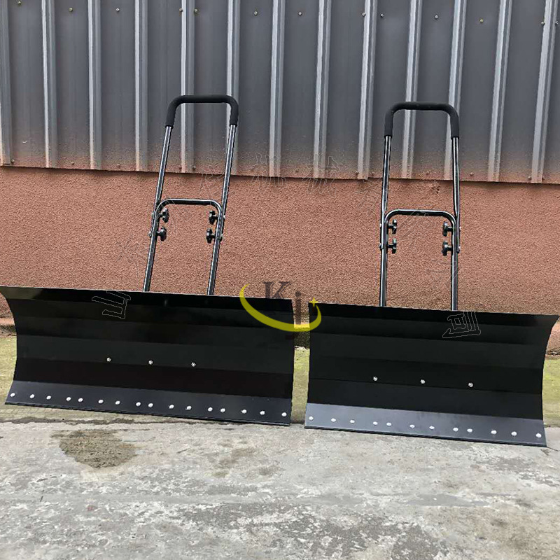 手推双轮式加厚推雪铲 可调节除雪铲 单把小型铲雪器 除雪器现货