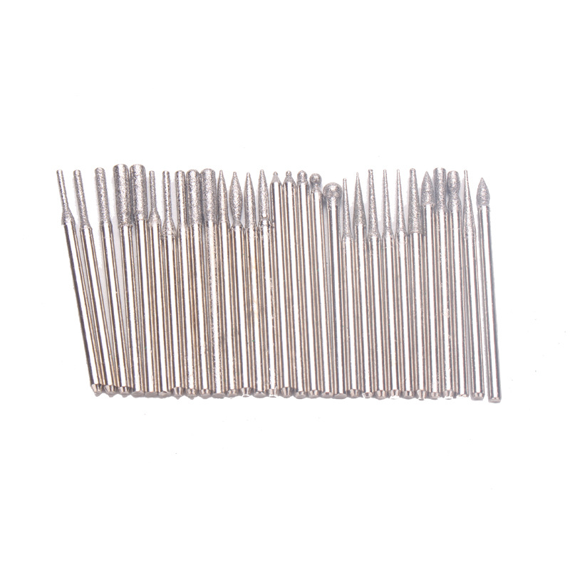 Cross-border especial para manicura 30 Unids diamante molienda cabeza muerta traje de eliminación de la piel eléctrica herramienta de molienda eliminación de uñas molienda cabeza B