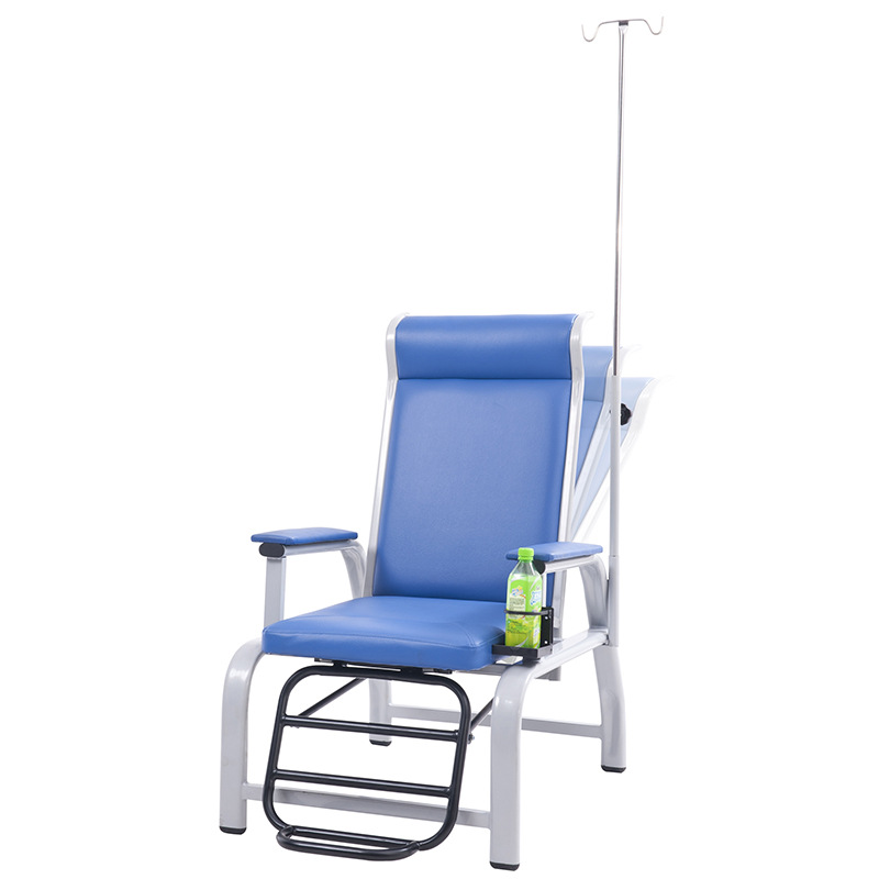 医院豪华单人位输液椅医用点滴吊针椅陪护椅带脚踏功能挂水座椅子