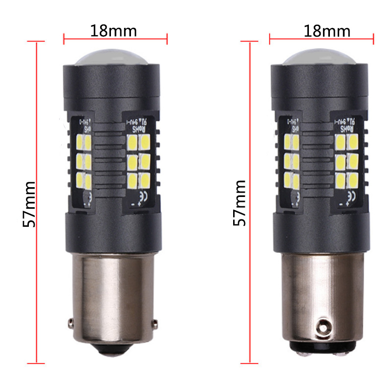 Auto LED luces de dirección 1156 BA15S 3030 21SMD 1157 BA15D luces de marcha atrás luces de freno