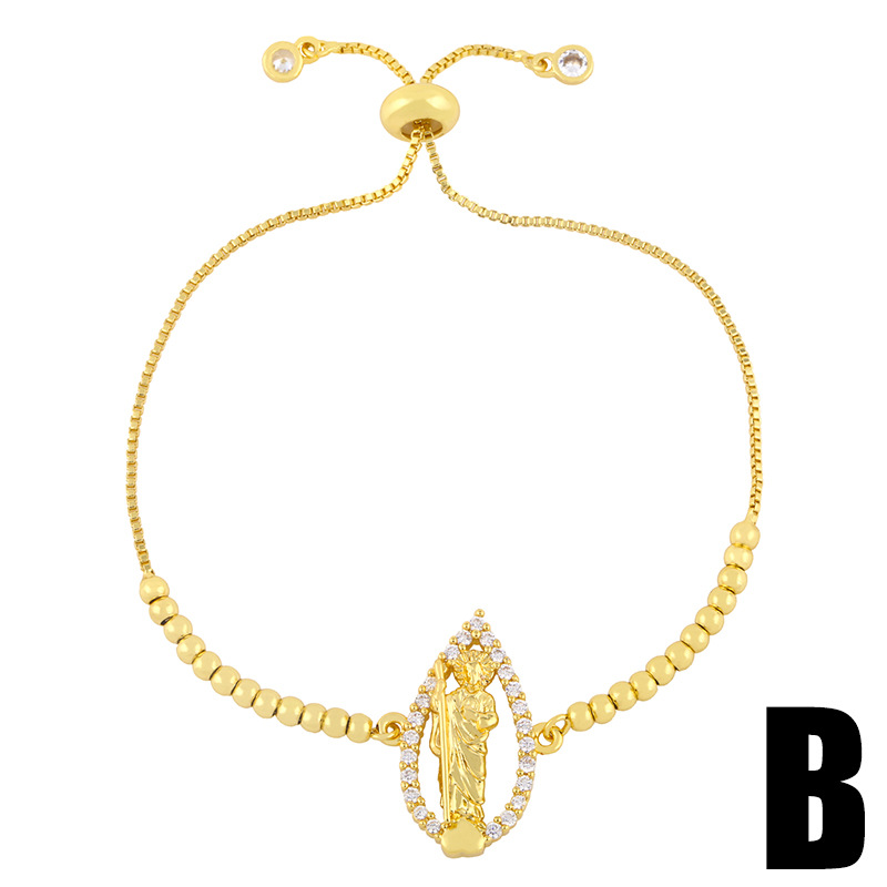 micro-inlaid zircon arrow bracelet