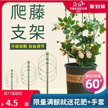 植物便携固定爬藤支架植物月季爬藤架伸缩花架子室内爬藤攀爬网