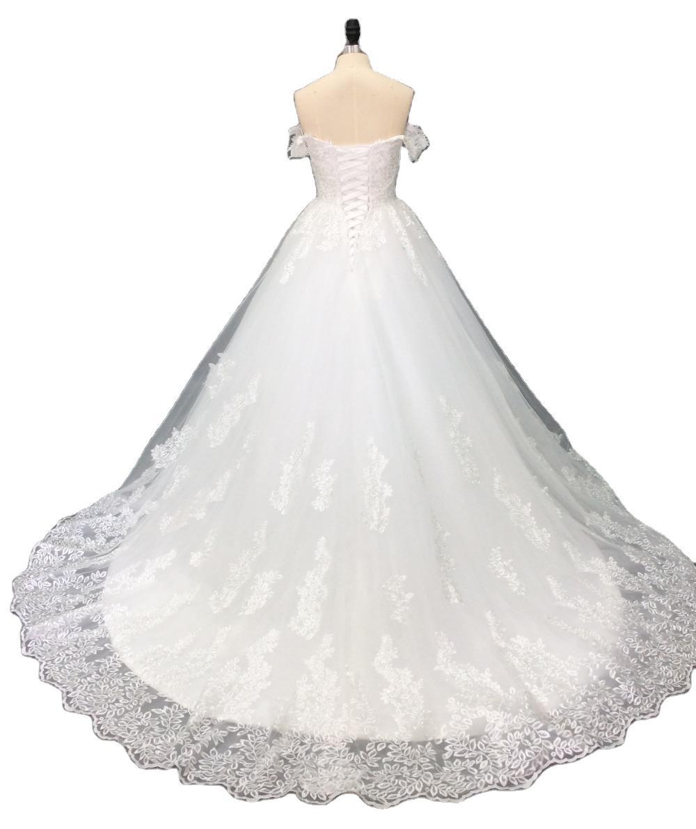 European And American Autumn New Lace Wedding Dress Lady Dress