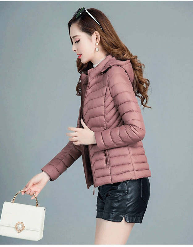 Chaqueta corta de algodón con capucha para mujer — ligera, cálida, ideal otoño/invierno, estilo mamá, suministro mayorista image 10