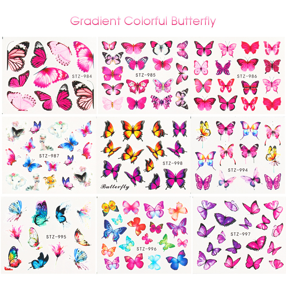 Fashion Flower Butterfly Paper Nail Decoration Accessories 1 Piece display picture 5