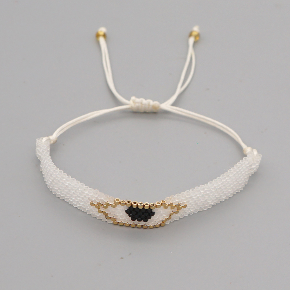 Simple Bohemian Hand-woven Miyuki Rice Beads Bracelet display picture 9