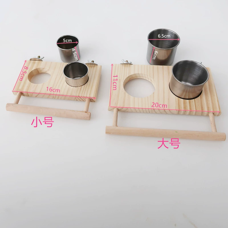 Кормушка для птиц Parrot Stainless Steel Food Box Food Cup Food Barls Food Bowl Drinking Water Bowl Water Cup Brew