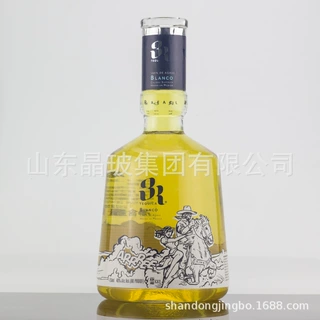 山东晶玻集团货源地销售750ml玻璃瓶 旋转玻璃瓶 出口玻璃瓶