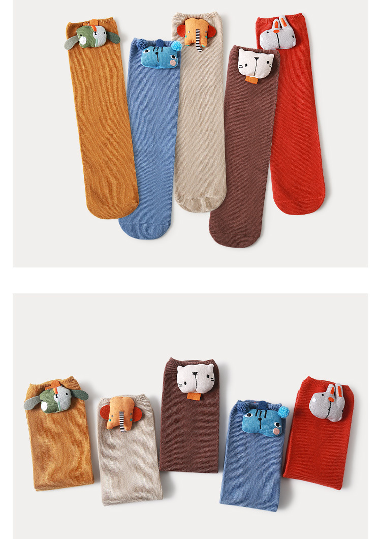 Chaussettes Pour Enfants Automne Et Hiver Nouvelle Poupée De Bande Dessinée Bas De Bébé Tube Chaussettes En Coton En Vrac En Gros display picture 11