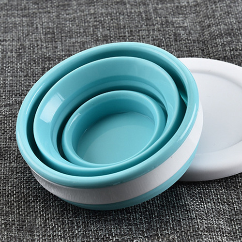 创意户外运动水杯可折叠旅行便携式硅胶水壶多功能折叠瓶水杯批发