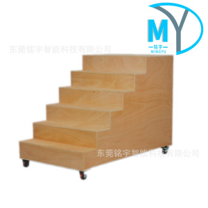 玩具跌落测试楼梯模拟六级非弹性翻滚台阶测试台玩具检测仪器
