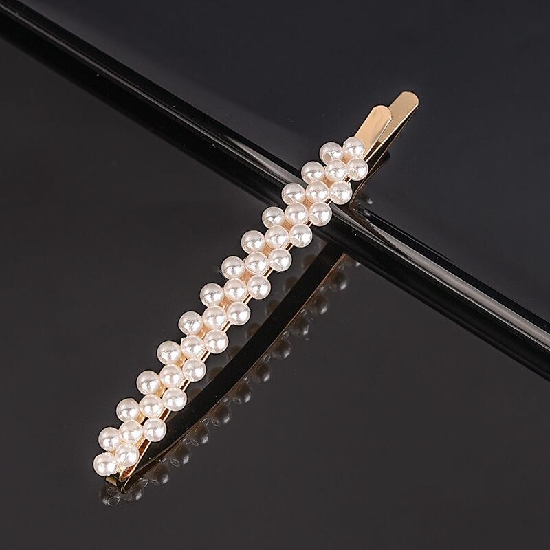 Fashion Heart Shape Flower Bow Knot Imitation Pearl Hair Clip 1 Piece display picture 4