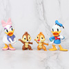 4 kinds of Donald Duck Daisy Odd-odd Titi Decoration Scene Cake lovers decorate Model