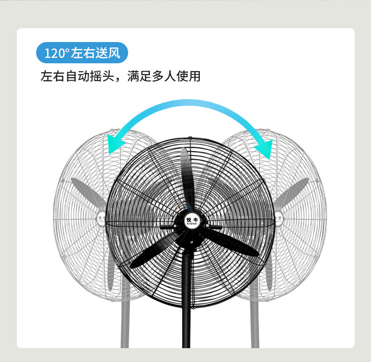 大风力摇头壁扇