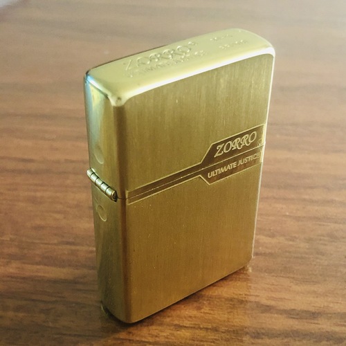 ZORRO Zorro Retro Windproof Kerosene Lighter Men's Gift Creative Zorro Label Brushed Bronze Gift