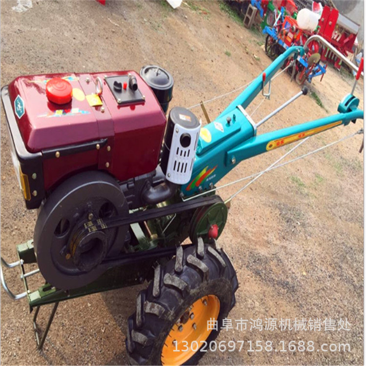 手扶农用旋耕机 多功能15马力手扶拖拉机 手扶犁地松土机