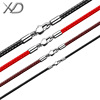 Pendant stainless steel, emerald crystal, necklace cord, strap suitable for men and women, red rope bracelet