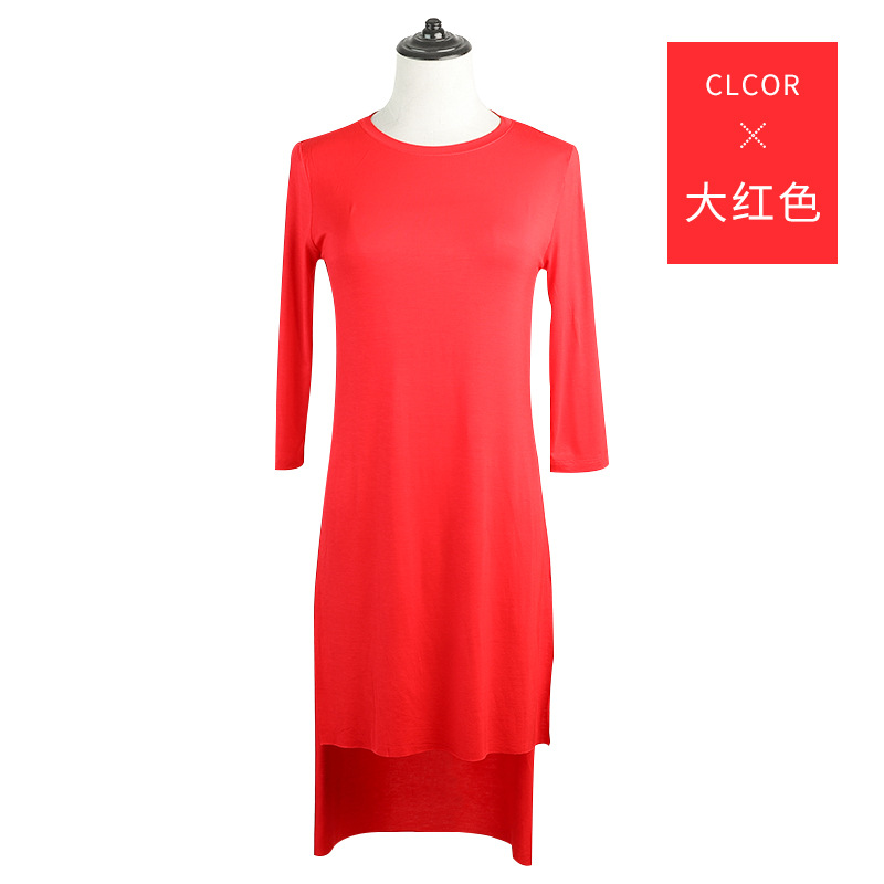 Ropa de práctica de danza moderna cuello redondo manga corta de las mujeres adultos danza superior media longitud clásica danza yoga cuadrado Ropa de baile